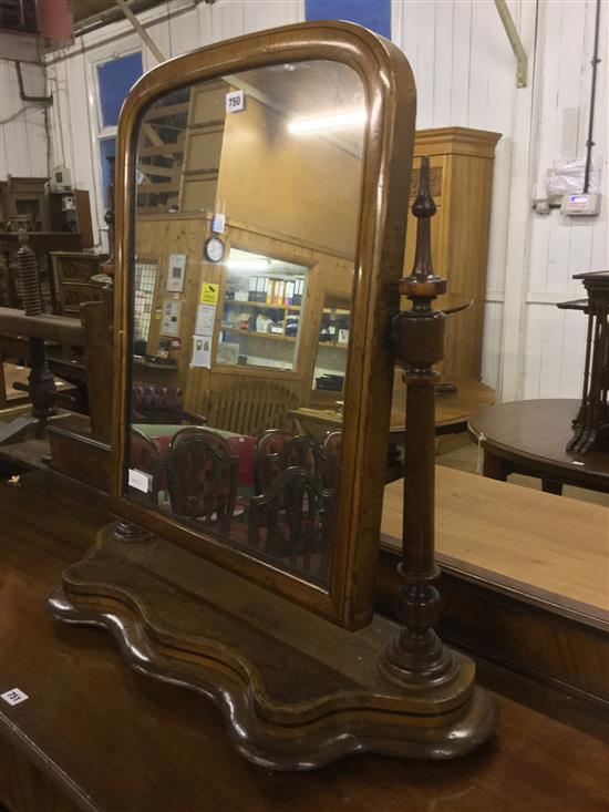 Large Victorian toilet mirror